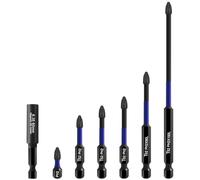 HPHOPE Phillips Bit Set, 6Pcs PH2 Bits with 60mm Magnetic Bit Holder, Precision Screwdriver Bit Set