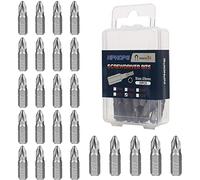 HPHOPE PZ2 Bit x 25mm Length Screwdriver Bits, 1/4 Inch Standard Hex Fitting, 25 Bits per Box