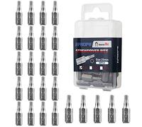 HPHOPE T20 Bits, T20 Torx Bit x 25 mm, 1/4" Hex Shank Screwdriver Bits Sets, 25 Bits per Box