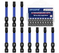 HPHOPE T30 Screwdriver Bit Set 10Pcs, Torx Bits T30, 1/4" Hexagon Bit, Length: 50mm
