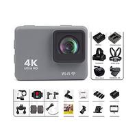 HPHPH Action Camera, 4K/60FPS Waterproof Action Camera Anti-shake Action Camera With Remote Control Screen Sport Underwater Camera Drive Recorder,Outdoor, Sports, Video(With 64G Card,Action Camera-D)