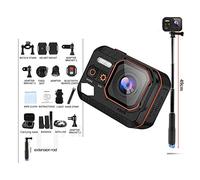 HPHPH Action Camera, Action Camera 4K 60FPS Remote Control 30m Waterproof 170° Wide Angle Action Camera Dash Cam With Wide Angle Lens HD,Outdoor, Sports, Video(With 32G Card,Camera-B)