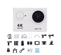 HPHPH Action Camera, Waterproof Action Camera 4K Ultra HD 4K Action Camera 1080P/30fps 2.0-inch Screen 170D,Outdoor, Sports, Video(32G Card,Slivery)