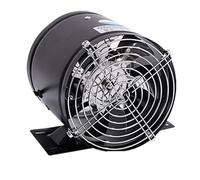 HPHPH Extractor Fan, Powerful Fume Exhaust Fan Super Low Noise Ventilation Fan Two-way Ventilation Quickly Absorbs Oil Smoke 6/10 Inch With Adapter(Black 6 inches)