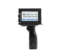 HPHPH Handheld Inkjet Printer, 12.7mm Handheld Coding Machine Bottle Cap Logo Label Packaging Small Inkjet Printer Portable,for Date Barcode Batch Number Logo QR Code(Printer- 2 ink)