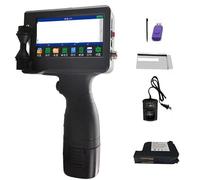 HPHPH Handheld Inkjet Printer, English 12.7mm Image Picture Code Serial Number Portable Mask Printer Hand Jet Handheld Thermal Inkjet Printer,for Date Barcode Batch Number Logo QR Code