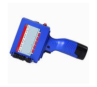 HPHPH Handheld Inkjet Printer, Inkjet Printer Portable Handheld Smart 4.3 Inch Touch Screen Printing Bag Box Wooden Glass Plastic,for Date Barcode Batch Number Logo QR Code(1 White Cartridge)