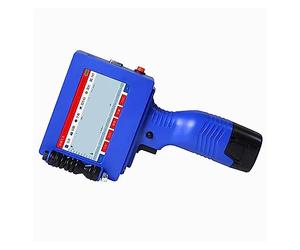 HPHPH Handheld Inkjet Printer, Inkjet Printer Portable Handheld Smart 4.3 Inch Touch Screen Printing Bag Box Wooden Glass Plastic,for Date Barcode Batch Number Logo QR Code(1 Green Cartridge)