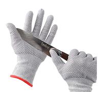 HPHST Cut-Resistant Hand Gloves for Men and Women, Work Gloves in Honeycomb Design, A5 Protective Gloves, Cut-Resistant Assembly Gloves, Gardening Gloves, 1 Pair, Grey, Size: 10/ XL