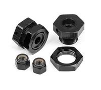 Hpi Aluminum Wheel Hex Hub Set 17mm (Black/4Pcs)