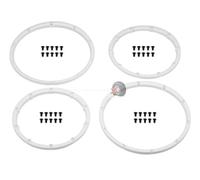 HPI Baja Wheel Bead Lock Rings (White/For 2 Wheels) #110545
