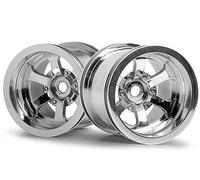 Hpi Scorch 6-Spoke Wheel Shiny Chrome (55X50mm/2Pcs)