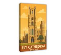 HPIOJQGOO Ely Cathedral Travel Poster Canvas Poster Bedroom Decor Landscape Office Room Decor Gift 12x18inch(30x45cm)