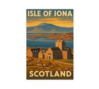 HPIOJQGOO Isle of Iona Travel Poster Canvas Poster Bedroom Decor Landscape Office Room Decor Gift 20x30inch(50x75cm)