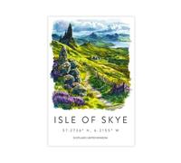 HPIOJQGOO Isle of Skye Poster Canvas Poster Wall Art Decor Print Picture Paintings for Living Room Bedroom Decoration 12x18inch(30x45cm)