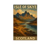 HPIOJQGOO Isle of Skye, Scotland Canvas Poster Bedroom Decor Landscape Office Room Decor Gift 20x30inch(50x75cm)