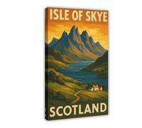 HPIOJQGOO Isle of Skye, Scotland Poster Canvas Poster Wall Art Decor Print Picture Paintings for Living Room Bedroom Decoration 08x12inch(20x30cm)