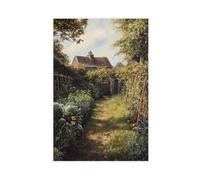 HPIOJQGOO Victorian Style Vegetable Garden Poster Canvas Poster Bedroom Decor Landscape Office Room Decor Gift 20x30inch(50x75cm)