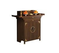 HPIRFYE Large Churches Altar Table with Storage,Buddha Niche Cabinet for Home Décor,Day of The Dead Altar Stand with Drawer, Ancestral Niche Display Stand,for temples, homes, churches