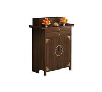 HPIRFYE Large Churches Altar Table with Storage,Buddha Niche Cabinet for Home Décor,Day of The Dead Altar Stand with Drawer, Ancestral Niche Display Stand,for temples, homes, churches