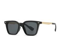 HPIRME and Men's Glasses Retro Double-sorghum Frame Glasses(black)