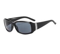 HPIRME Big Frame Polarized Sunglasses Women for Men Luxury Vintage Punk Sport Uv400(Black Black)