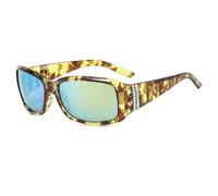 HPIRME Big Frame Polarized Sunglasses Women for Men Luxury Vintage Punk Sport Uv400(Yellow Pattern Gold)