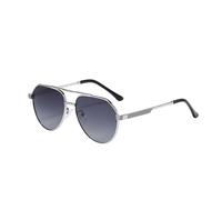 HPIRME Big Frame Sunglasses for Men Sunscreen Uv400 Protection(Silver Purple Gray)