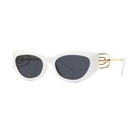 HPIRME Cat-eye Sunglasses Retro Decorative(WHITE)