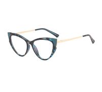 HPIRME Cat Eye Sunglasses Women Fashion Two Color Splicing Large Size Frame
