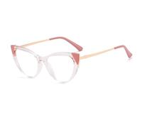 HPIRME Cat Eye Sunglasses Women Fashion Two Color Splicing Large Size Frame