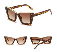 HPIRME Cat Eye Sunglasses Women Oversized Sun Glasses for Female In Gradient Sunglass Men,one size,C4 black gray blue