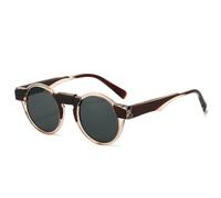 HPIRME Fashion Circular Sunglasses for Women Men Retro Luxury Small Frame Shades Outdoors Uv400