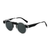 HPIRME Fashion Circular Sunglasses for Women Men Retro Luxury Small Frame Shades Outdoors Uv400