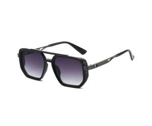 HPIRME Fashion Double Bridges Women Sunglasses Shades Uv400 Retro Rivets Men Punk Gradient