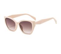 HPIRME Fashion Glasses Men Women Gradient Uv400 Style Punk(Beige-LightBrown)