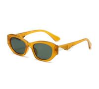 HPIRME Fashion Ladies Glasses Uv Protection Men Women(Tea Green)