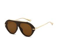 HPIRME Fashion Oversized Sunglasses Women Shades Uv400 Retro Gradient Men(Brown Tea)