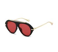 HPIRME Fashion Oversized Sunglasses Women Shades Uv400 Retro Gradient Men(Wine Red Red)
