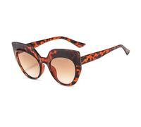 HPIRME Fashion Oversized Women Glasses Vintage Gradient Shades Uv400 Men(Leopard-Brown)
