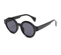 HPIRME Fashion Round Glasses Men Women Retro Vintage Shades Uv400 Style(C7)