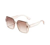 HPIRME Fashion Sunglasses Woman Retro Gradient Clear Lens(C1)