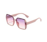 HPIRME Fashion Sunglasses Woman Retro Gradient Clear Lens(C2)