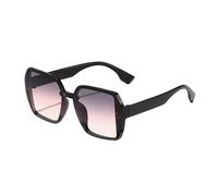 HPIRME Fashion Sunglasses Woman Retro Gradient Clear Lens(C6)