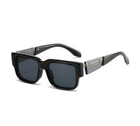 HPIRME Fashion Women Luxury Glasses Shades Uv400 Retro Men Punk(Black grey)