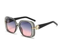HPIRME Fashion Women's Glasses Men's Large Frame Shade and Protection(6164-C7)