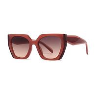 HPIRME For Women Vintage Black White Sun Glasses Female Gradient Shades Square Cat Eye Sunglasses,6,one size