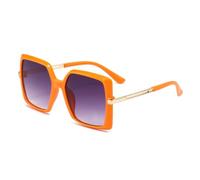 HPIRME Framed Retro and Uv-protective Women's Sunglasses(Orange)