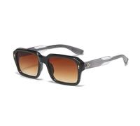 HPIRME Glasses Screen Men's Retro Rivet Fashion(Light brown)