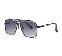 HPIRME Gradient lens Men Sunglasses Men Vintage Sun Glasses,Black Gray,one size
